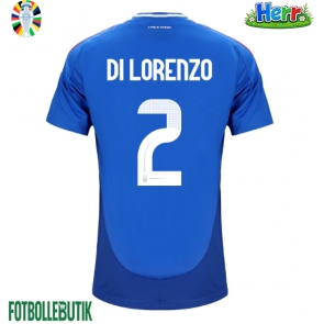 Italien Giovanni Di Lorenzo #2 Hemmatröja EM 2024 Kortärmad